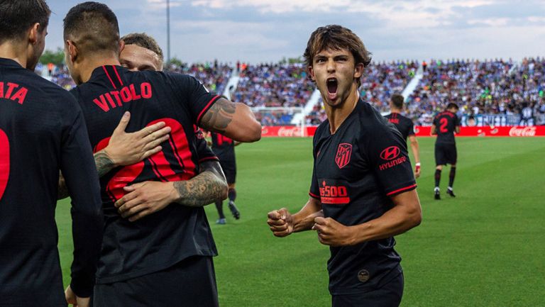 Joao Félix celebra gol del Atlético de Madrid 
