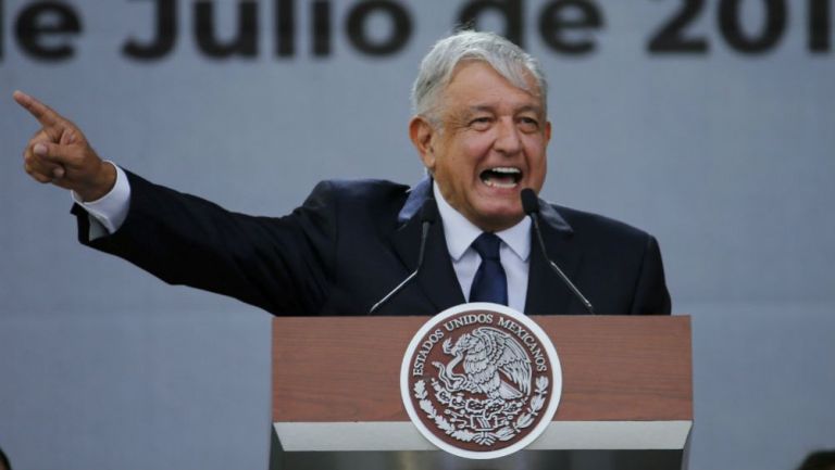 AMLO, durante una conferencia de prensa