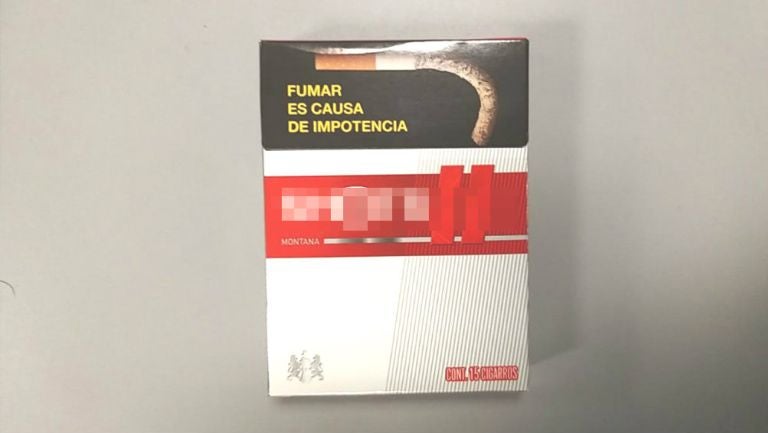 Una cajetilla de cigarros