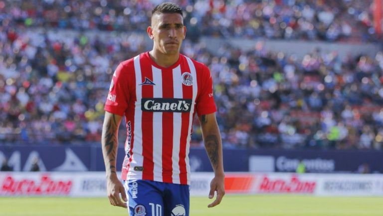 Centurión, en un partido de San Luis