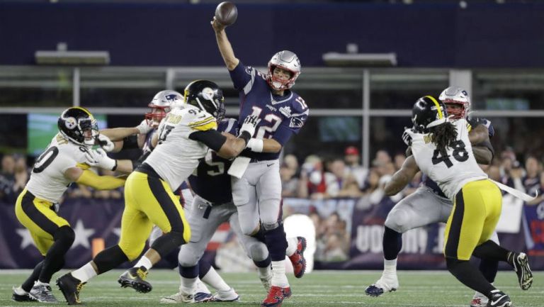 Brady, durante el partido ante Steelers