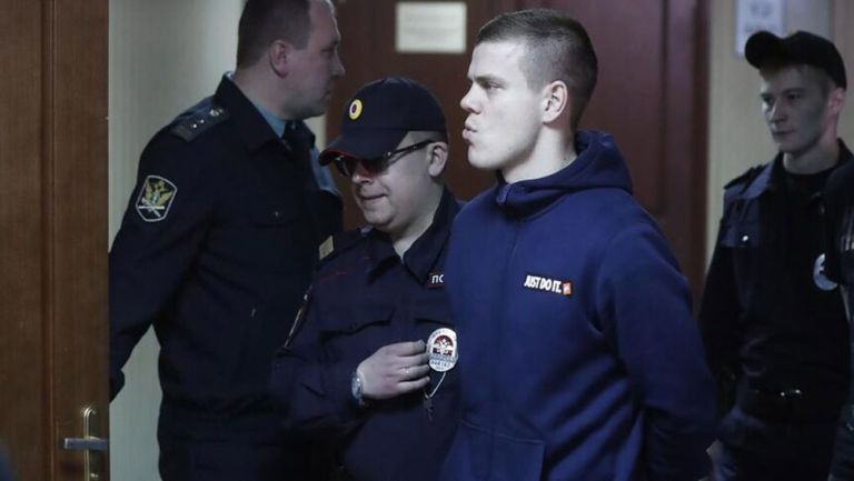 Alexandr Kokorin, previo a salir de la prisión en Rusia 