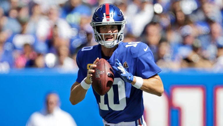 Eli Manning en un partido con los NY Giants