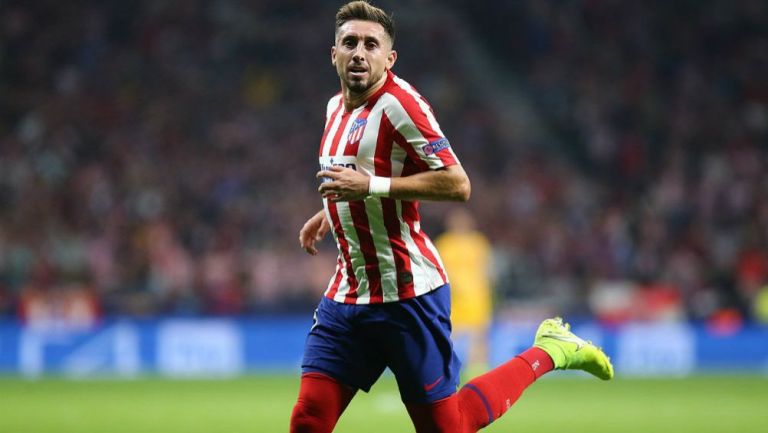 Héctor Herrera, durante el partido de Champions