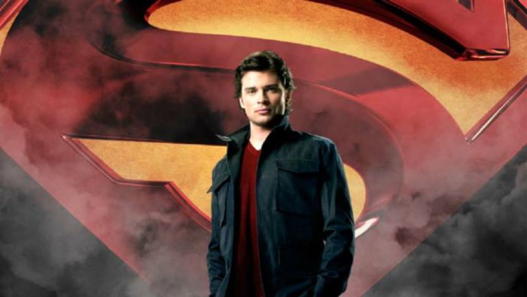 Tom Welling en un promocional de 'Smallville'