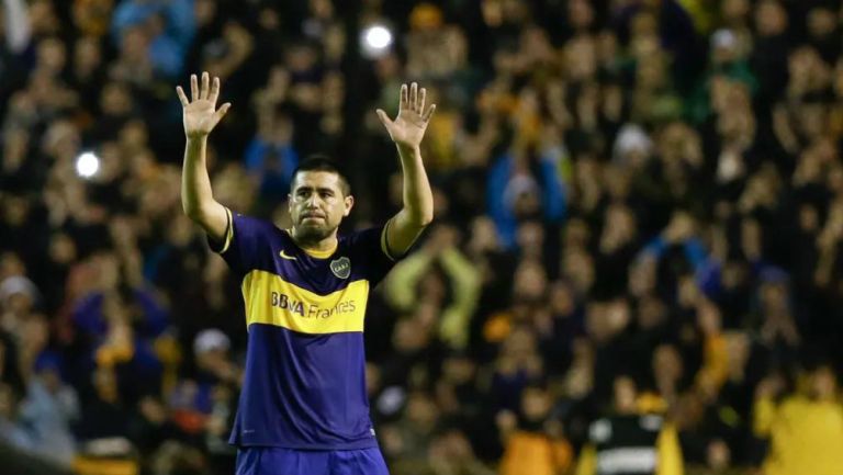 Juan Román Riquelme como jugador de Boca Juniors