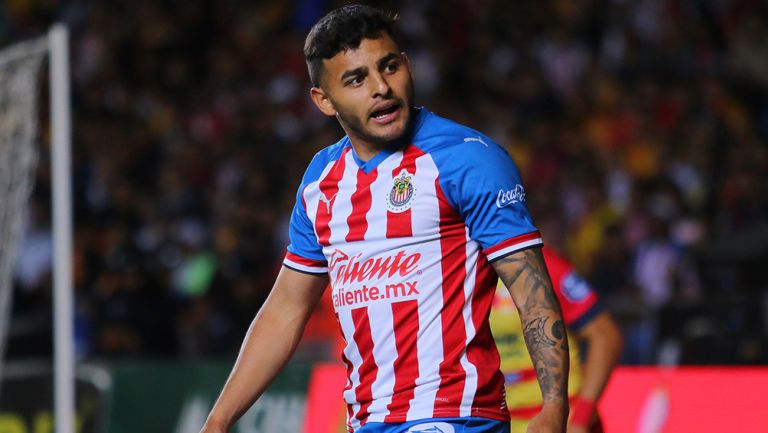 Alexis Vega, en juego de Chivas contra Monarcas