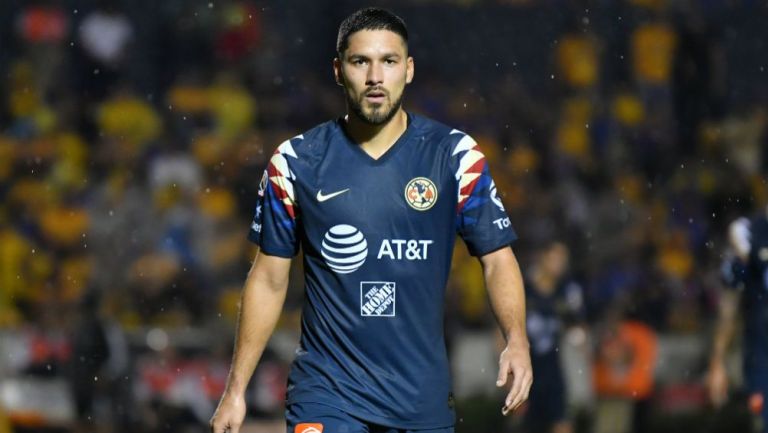 Bruno Valdez en un juego con el América en el Apertura 2019