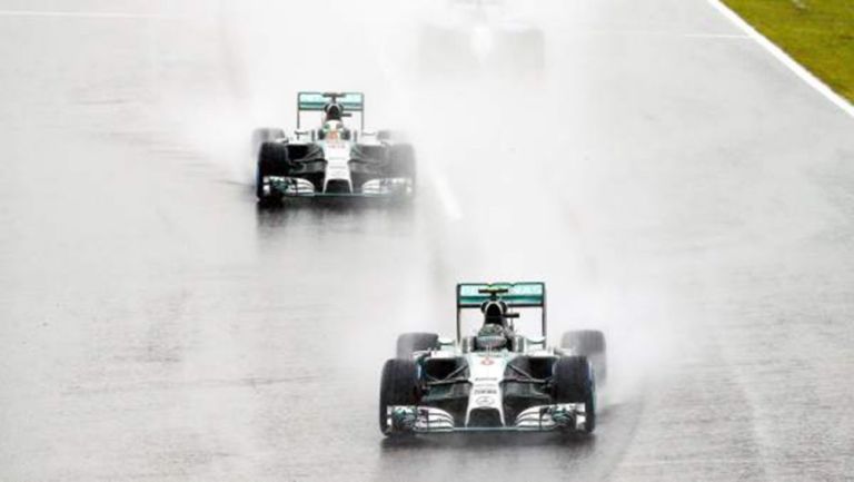 Pilotos de Mercedes en una edición del GP de Japón