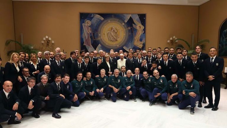 La Selección Italiana visitó al Papa