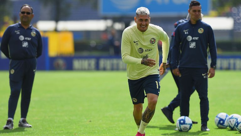 Castillo, durante un entrenamiento en las instalaciones de Coapa