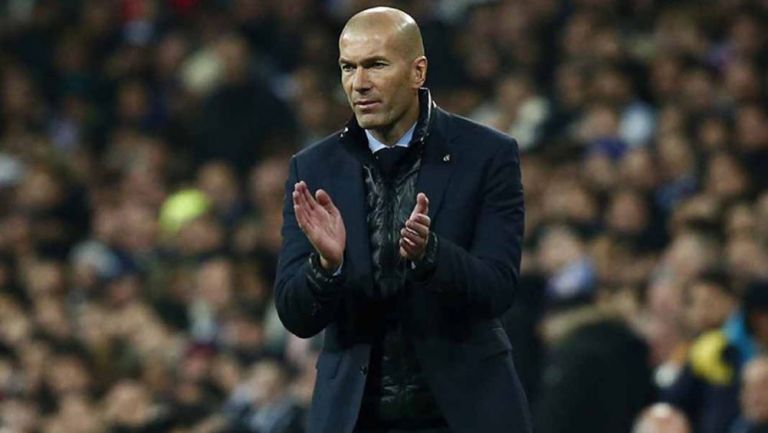 Zinedine Zidane, durante un duelo del Real Madrid