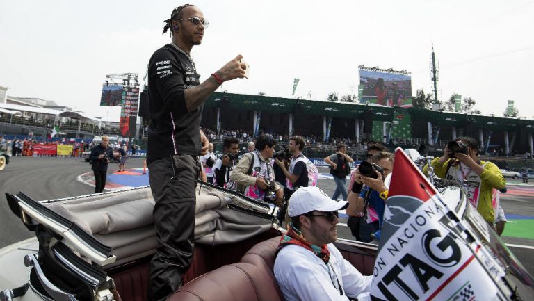 Lewis Hamilton, ganador del GP de México