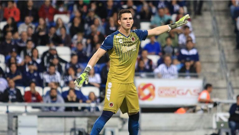 Sebastián Jurado, en un partido del Veracruz