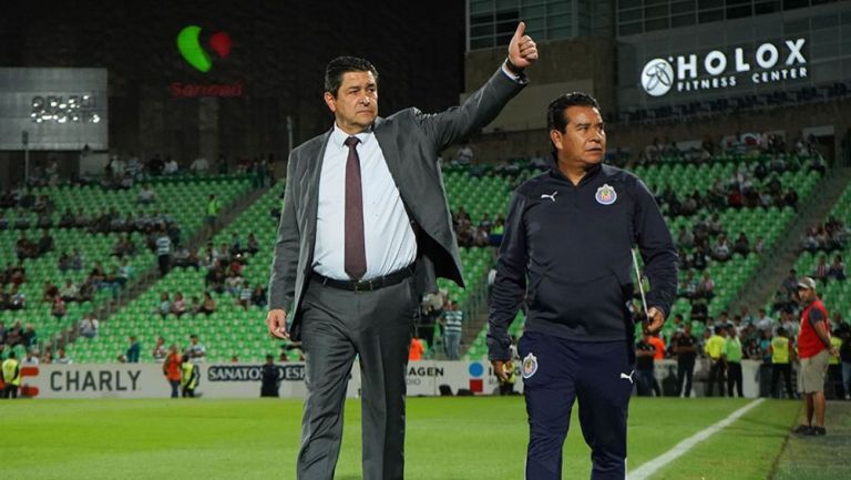 Luis Fernando Tena, después del partido ante Santos