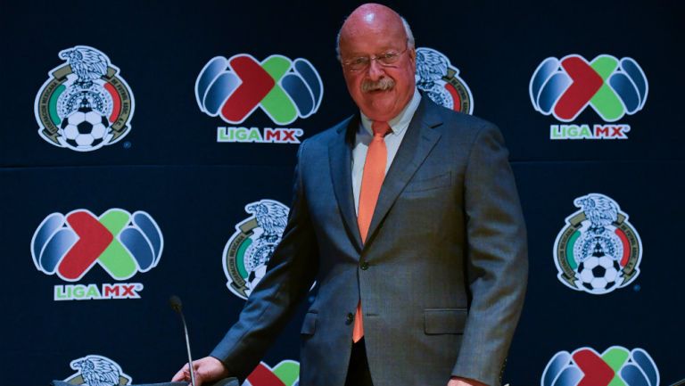 Enrique Bonilla, previo a una conferencia de la Liga MX