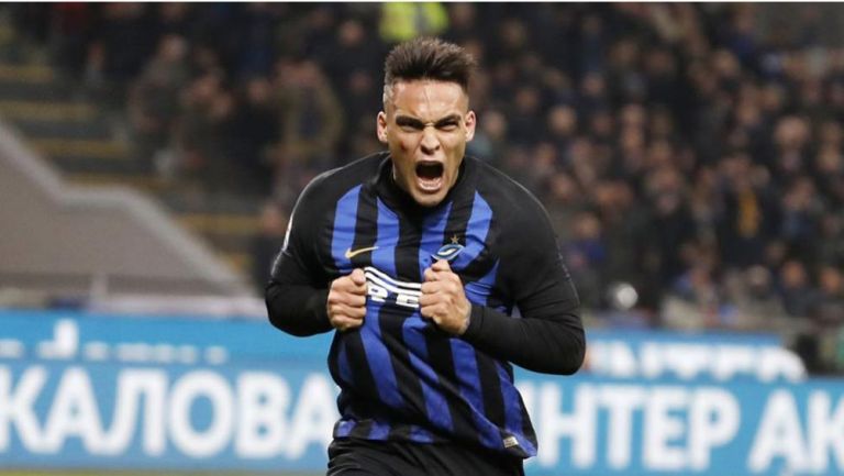 Lautaro, en un partido del Inter