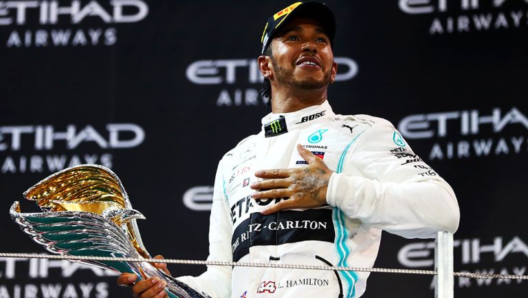 Hamilton, en lo más alto del podio