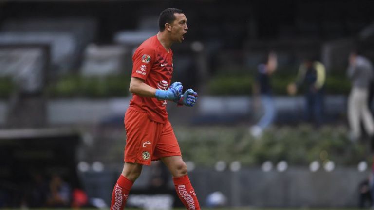 Marchesín, en un partido de América