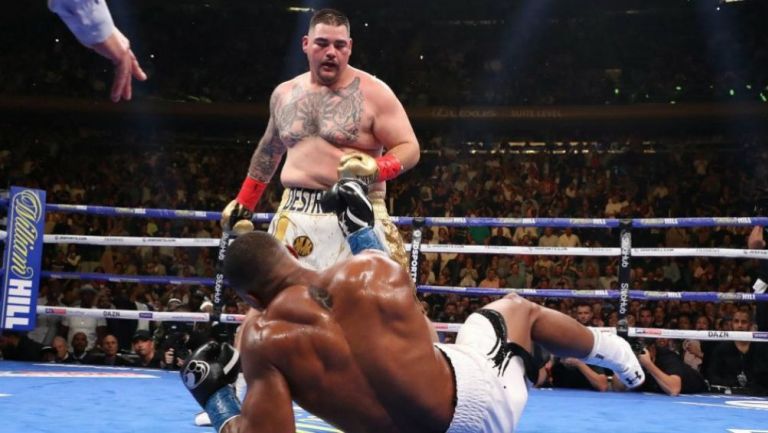 Andy Ruiz en su pelea ante Anthony Joshua