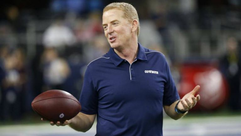 Jason Garrett durante un juego de Dallas