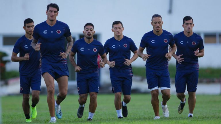 Jugadores del Veracruz durante entrenamiento