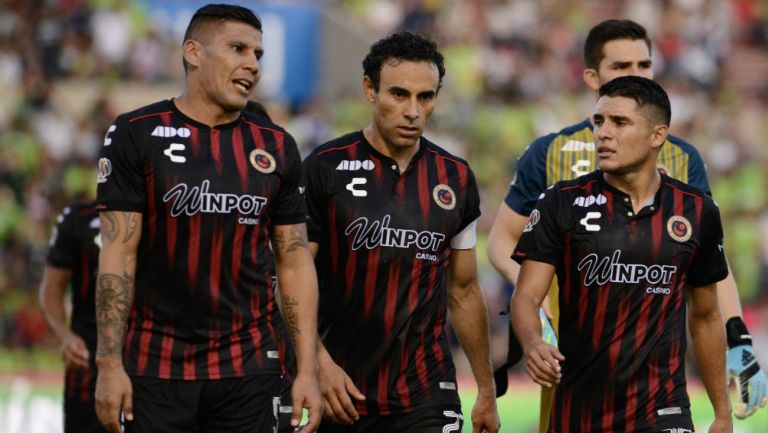 Jugadores de Veracruz al termino de un partido 