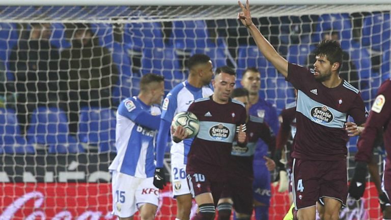 Néstor Araujo anotó gol en derrota de Celta de Vigo ante el Leganés de Aguirre