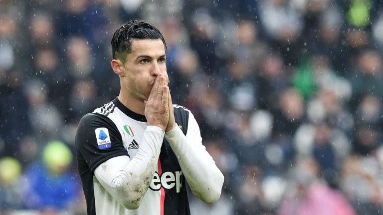 Cristiano Ronaldo en el partido entre Juventus y Sassuolo