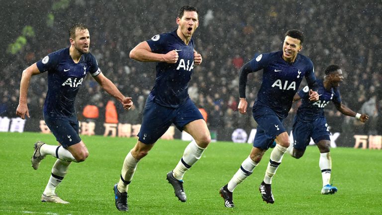 Jan Vertonghen festeja su gol contra Wolverhampton