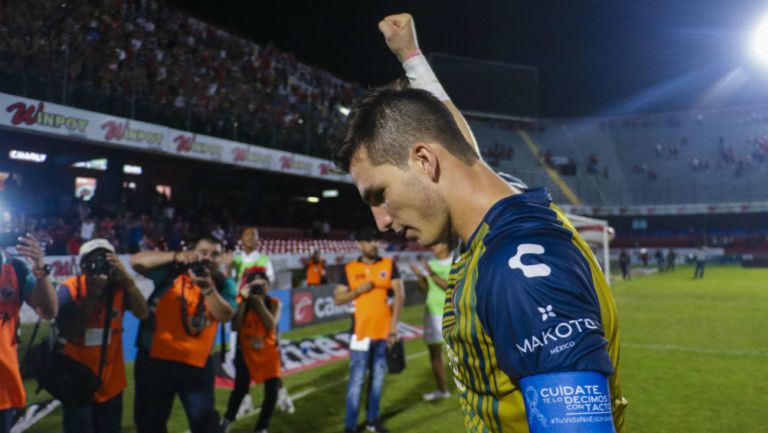 Sebastián Jurado después del partido entre Veracruz y Puebla