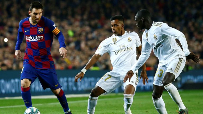 Lionel Messi en el juego ante el Real Madrid