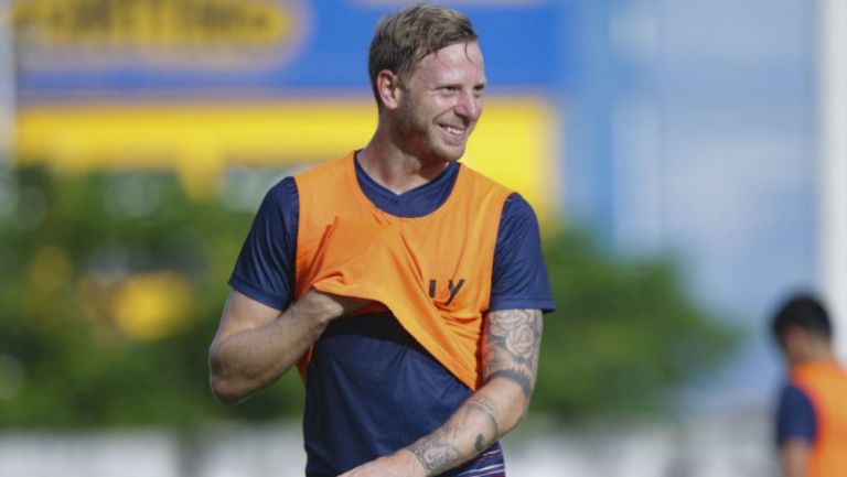 Polaco Menéndez en entrenamiento