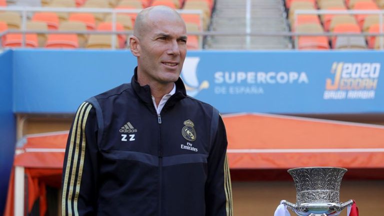 Zidane previo a disputar la Final de la Supercopa de España