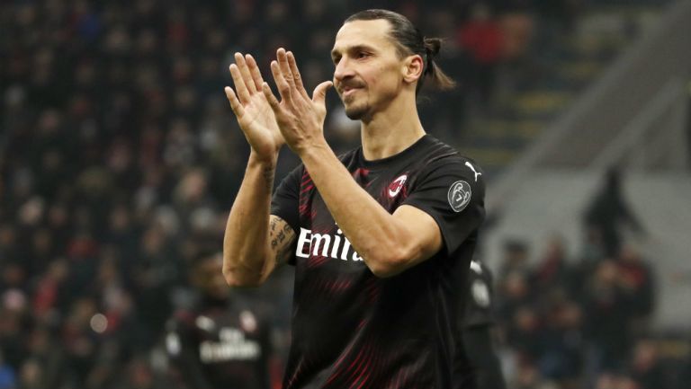 Zlatan en partido de la Serie A