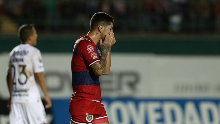 Guzmán, en un partido de Chivas