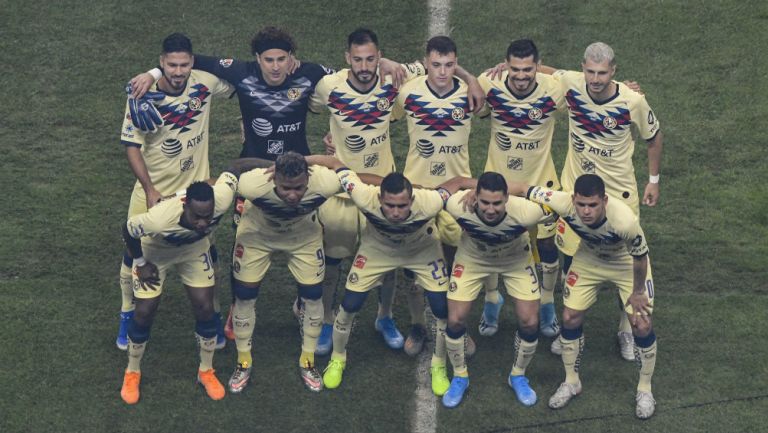 Club América previo a un partido