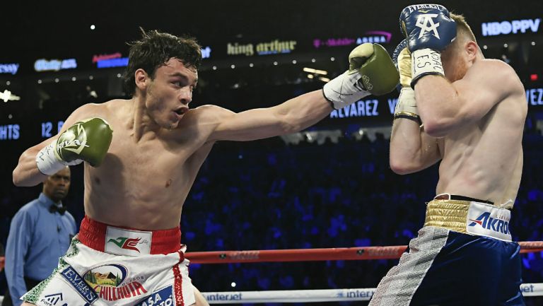 Chávez Jr., durante el combate frente al Canelo