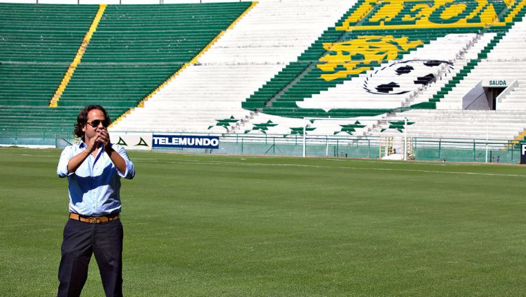 Jesús Martínez Murguía en el estadio Nou Camp