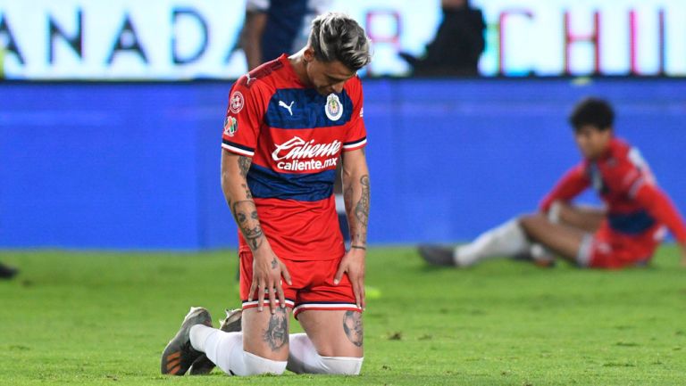 Cristian Calderón lamenta una falla con Chivas
