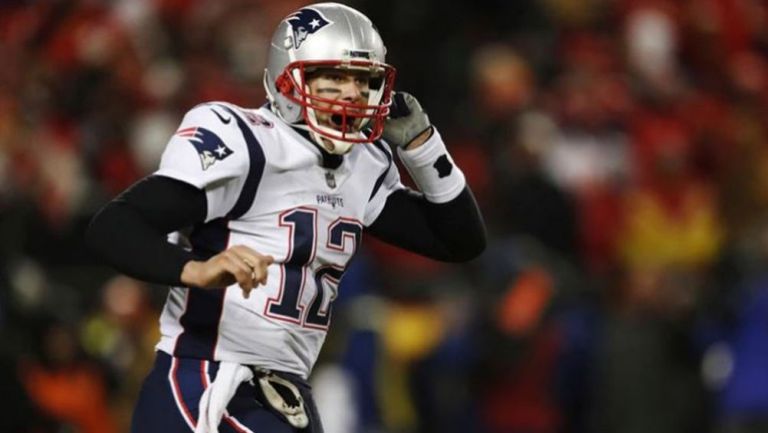 Tom Brady, en un juego con Patriots