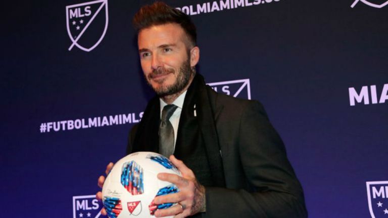 Beckham, en una presentación
