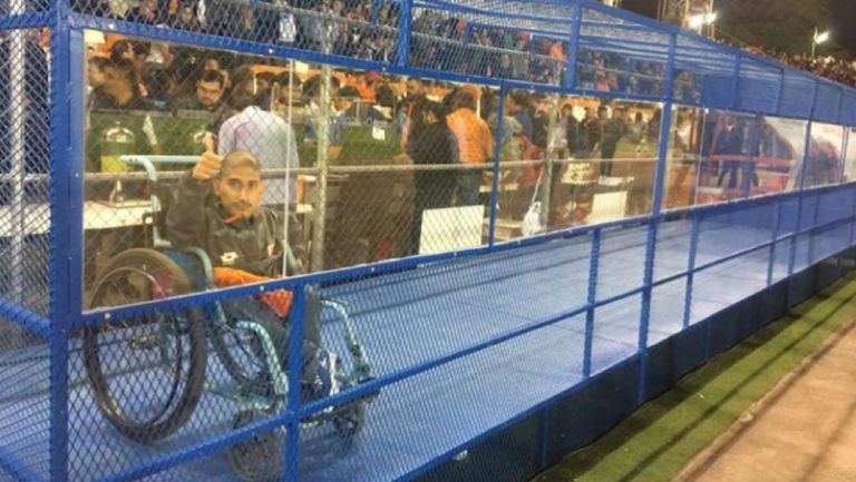 Espació del Estadio Marte R. Gómez para personas en silla de ruedas