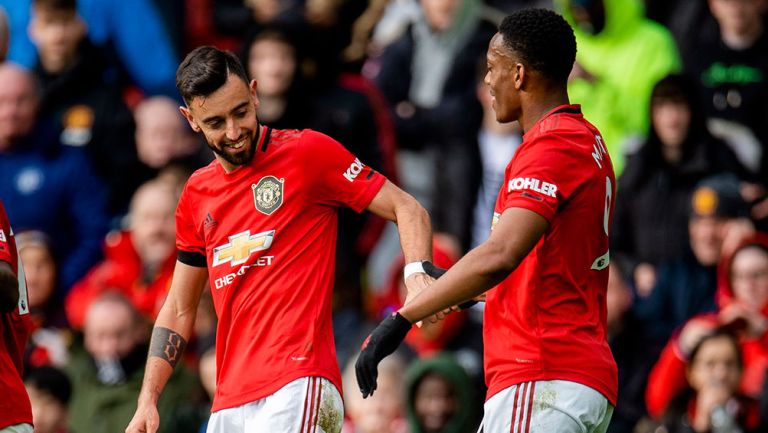 Bruno Fernandes debutó como goleador del Manchester United