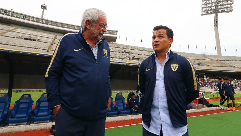 Enrique Graue e Israel López en Ciudad Universitaria