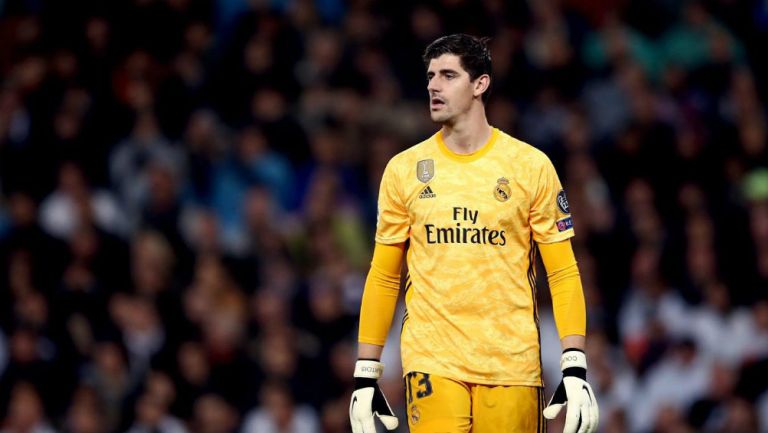 Courtois jugando con Real Madrid