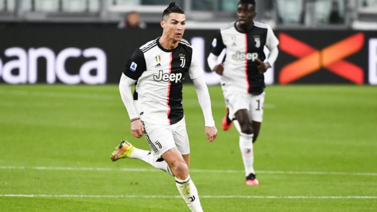 Cristiano Ronaldo en acción ante Inter de Milan