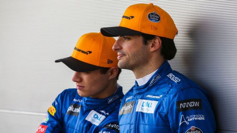 Carlos Sainz y Lando Norris, pilotos de la escudería McLaren 