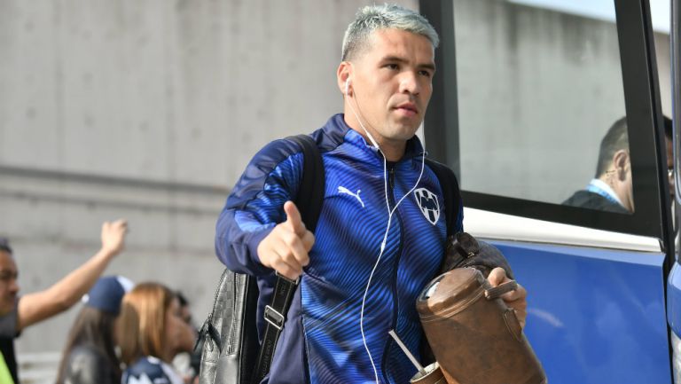 Celso Ortiz en llegada con Monterrey