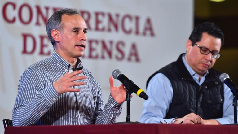 Hugo López-Gatell Ramírez en conferencia de prensa